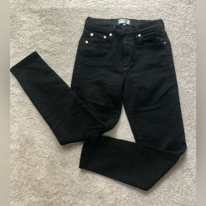 NWOT Agolde X Amour Vert Denim Black Jeans Size 27